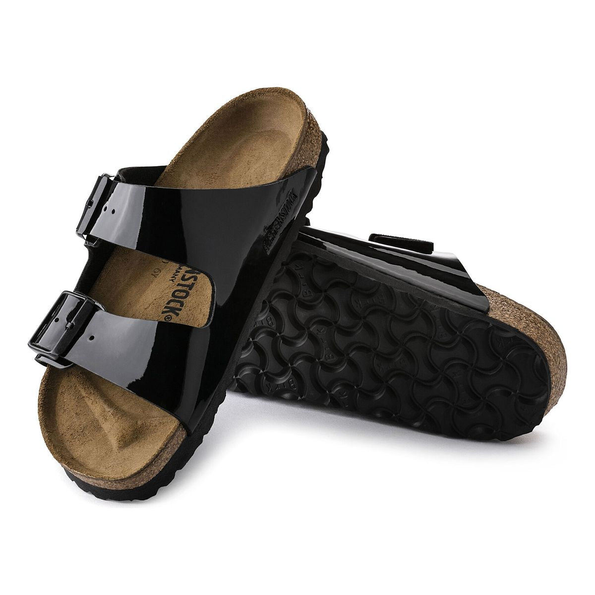 Birkenstock Arizona Birko-Flor Patent — Black