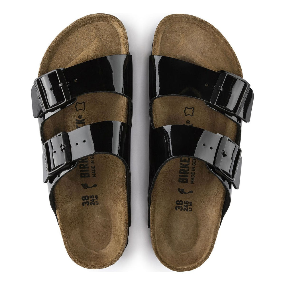 Birkenstock Arizona Birko-Flor Patent — Black
