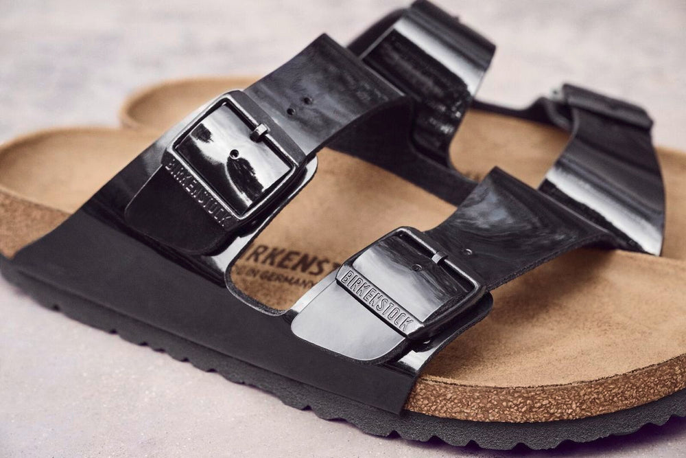 Birkenstock Arizona Birko-Flor Patent — Black