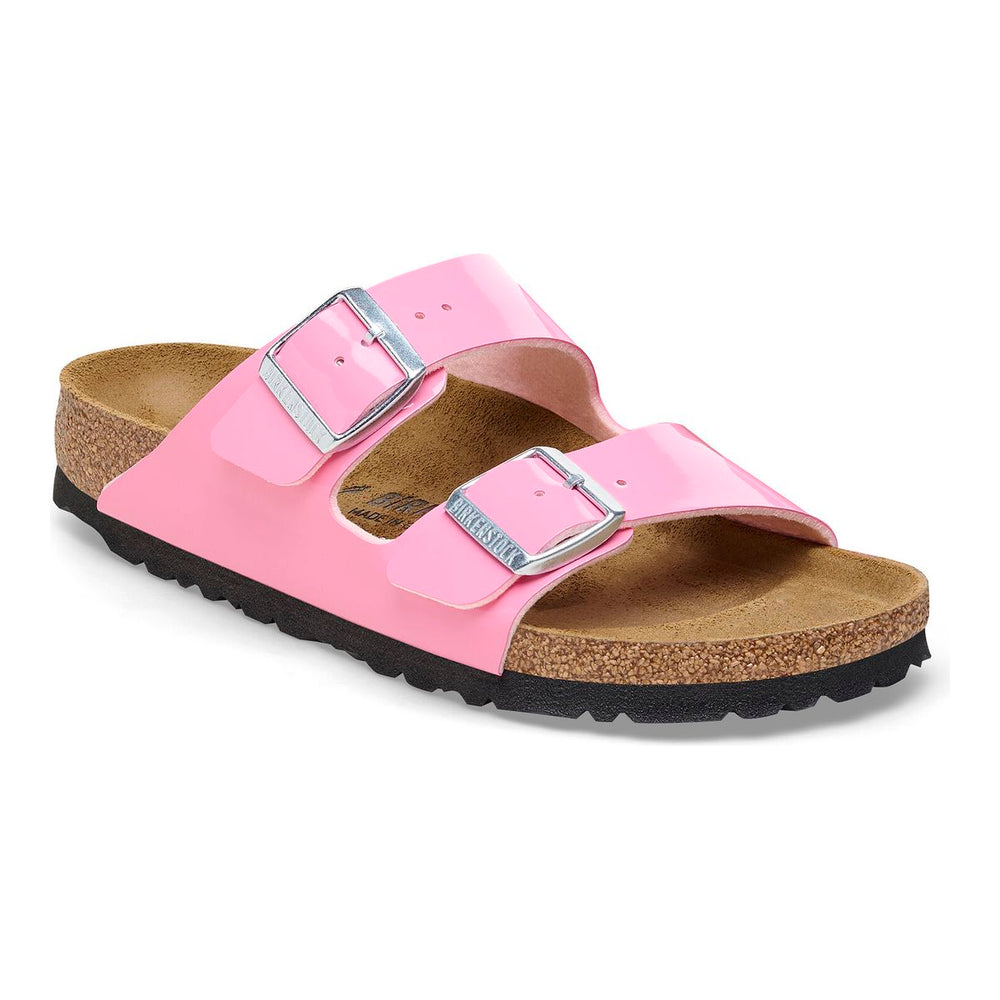 Birkenstock Arizona Birko-Flor Patent — Candy Pink