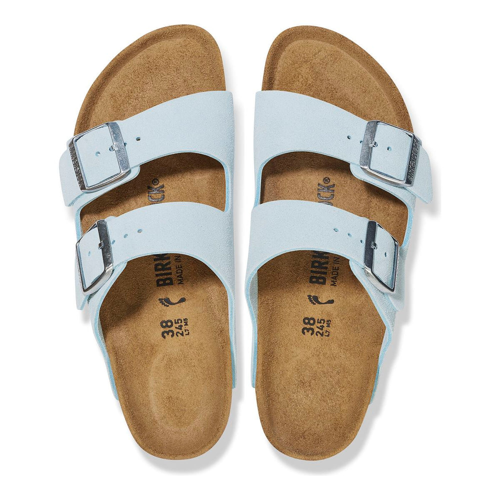 Birkenstock Arizona Suede Leather — Baby Blue