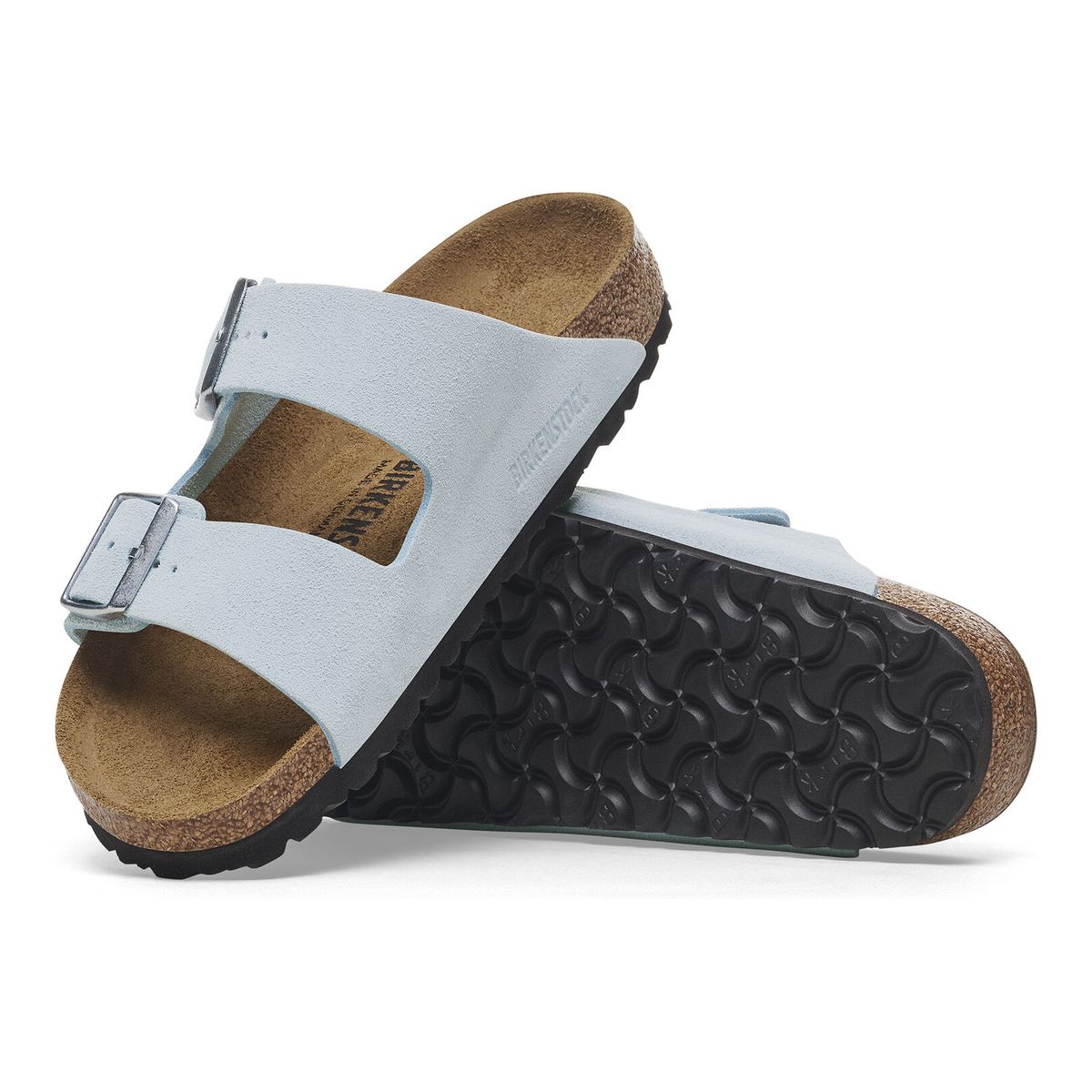 Birkenstock Arizona Suede Leather — Baby Blue