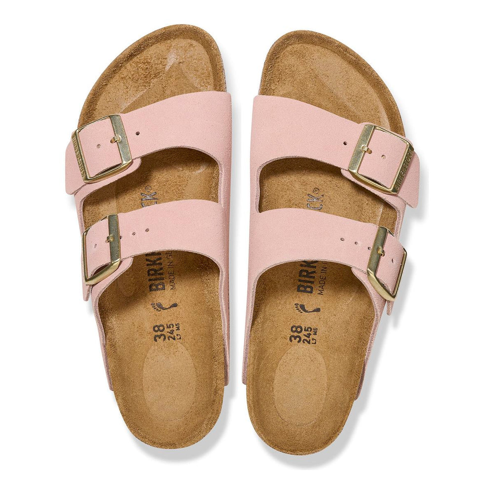 Birkenstock Arizona Suede Leather — Light Rose