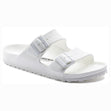 Birkenstock Arizona Essentials EVA in White. Perfect for the beach and pool.