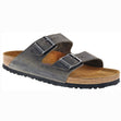 Birkenstock Arizona Soft Footbed — Iron Grey Oiled Leather