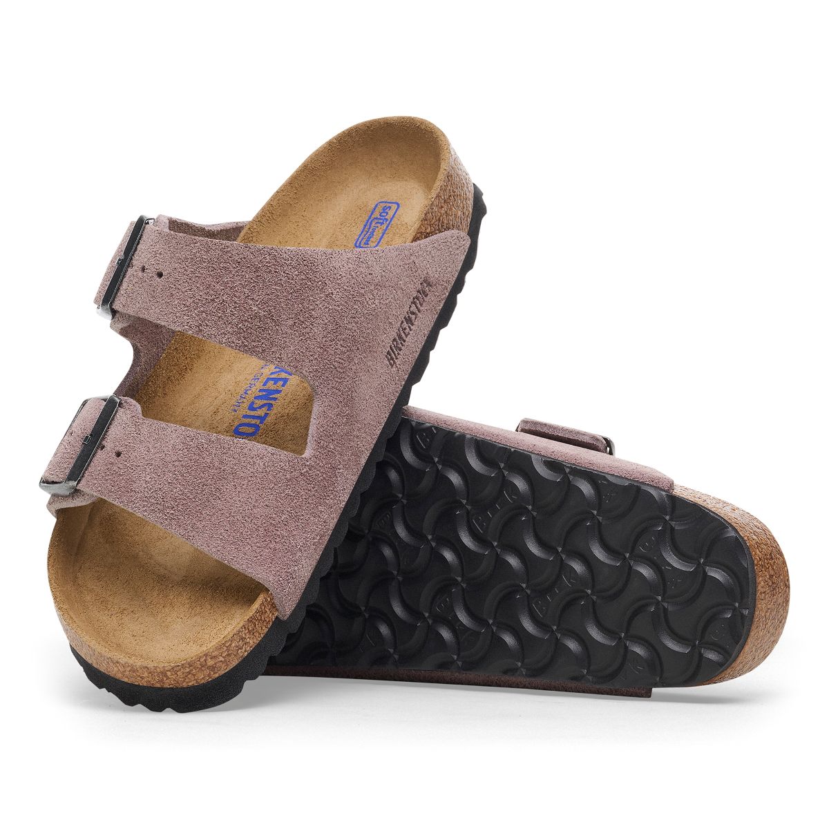 Birkenstock Arizona Soft Footbed — Faded Purple Suede