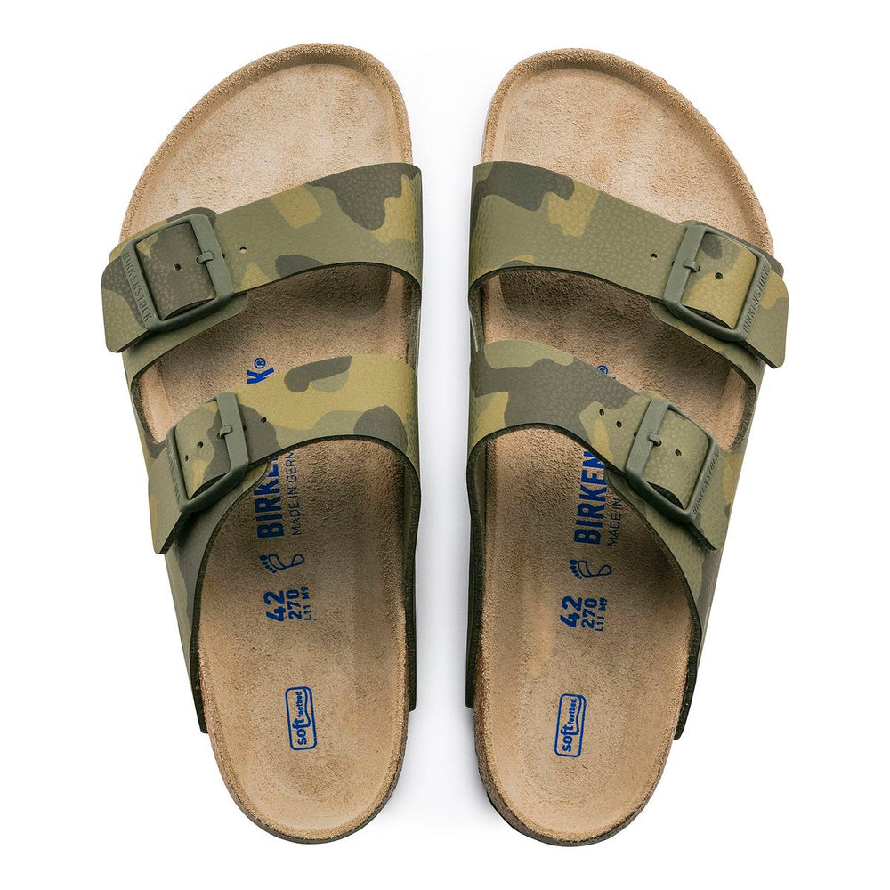 Birkenstock Arizona Birko-Flor Soft Footbed – Camo Green