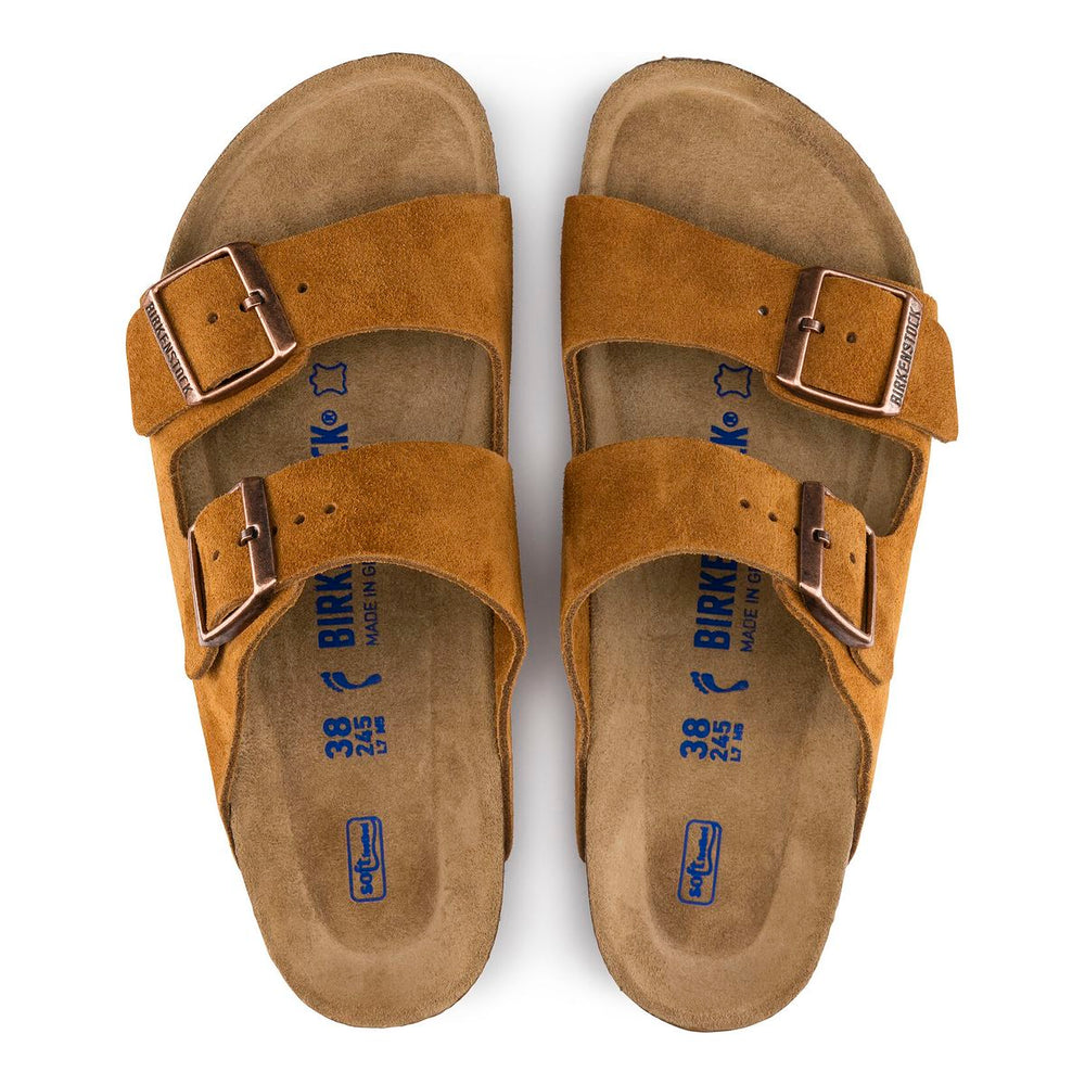 Birkenstock Arizona Soft Footbed — Mink Suede