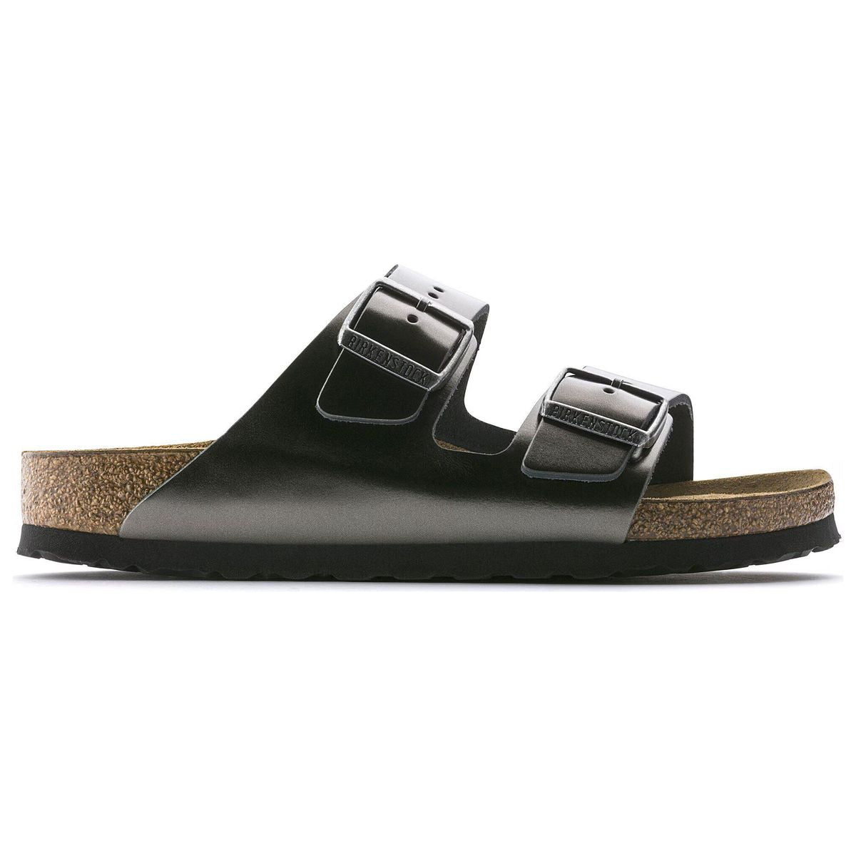 Birkenstock Arizona Soft Footbed – Metallic Anthracite
