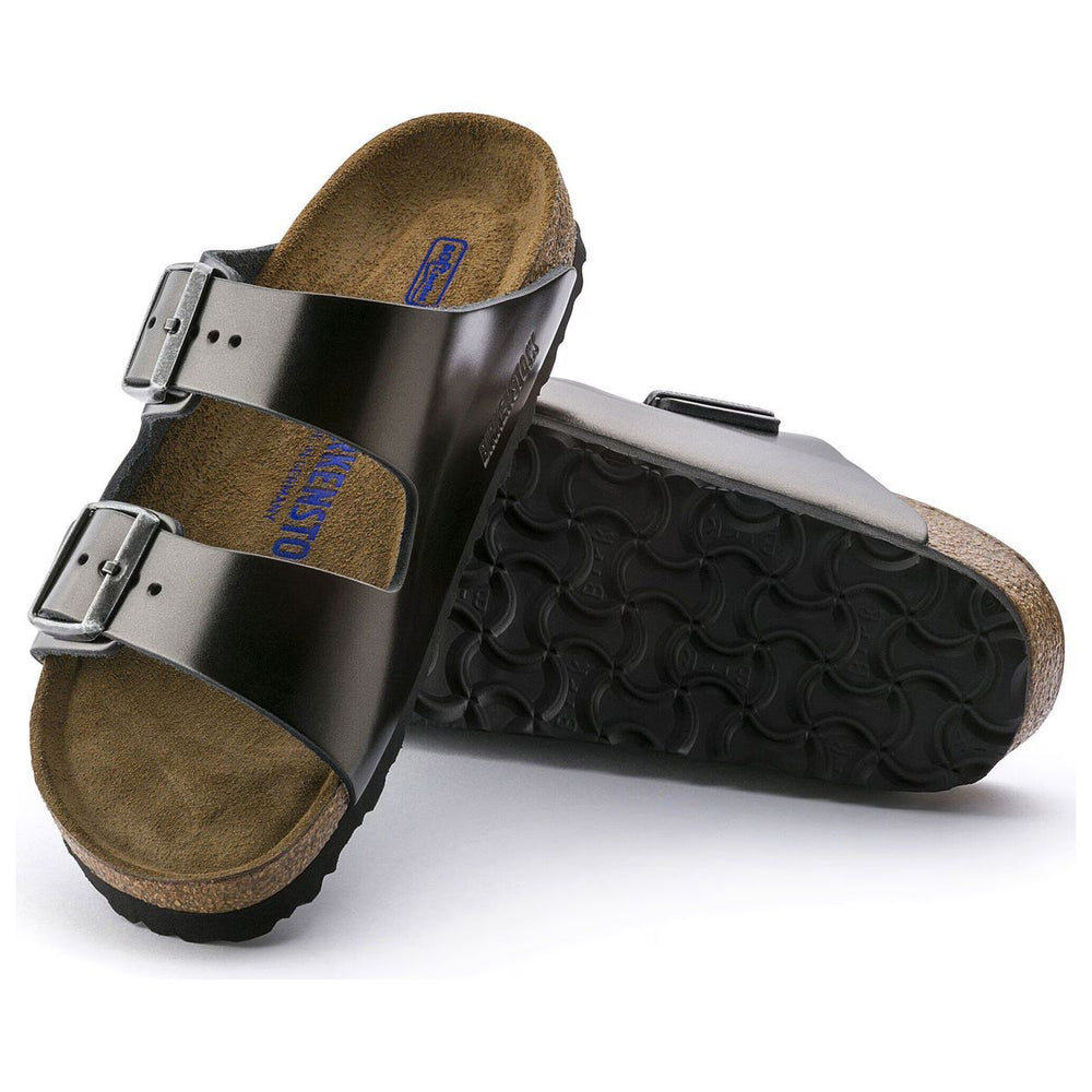 Birkenstock Arizona Soft Footbed – Metallic Anthracite