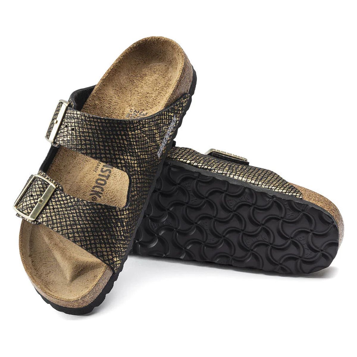 Birkenstock Arizona – Black Shiny Python