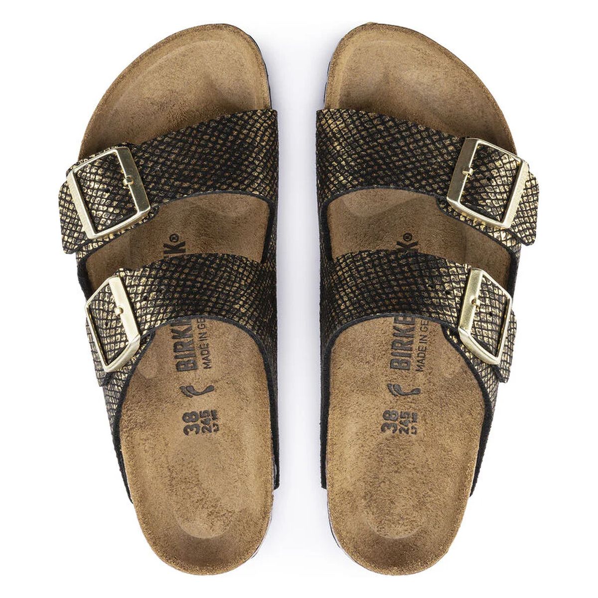 Birkenstock Arizona – Black Shiny Python