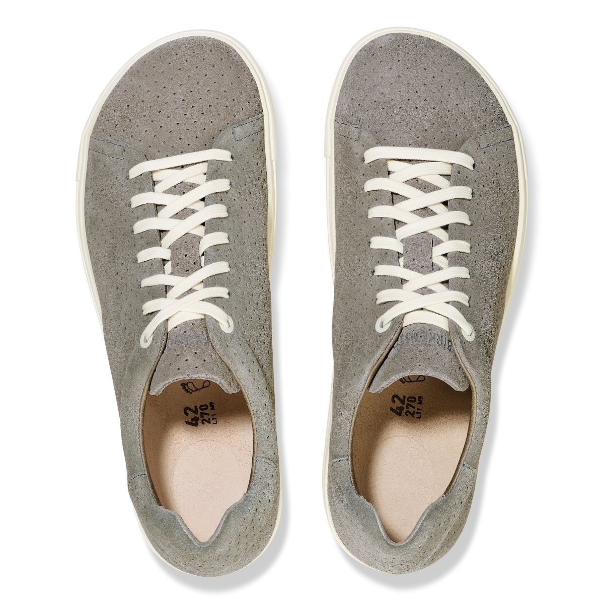 Birkenstock Bend Suede Lace-Up Sneaker — Stone Dotted (Women’s)