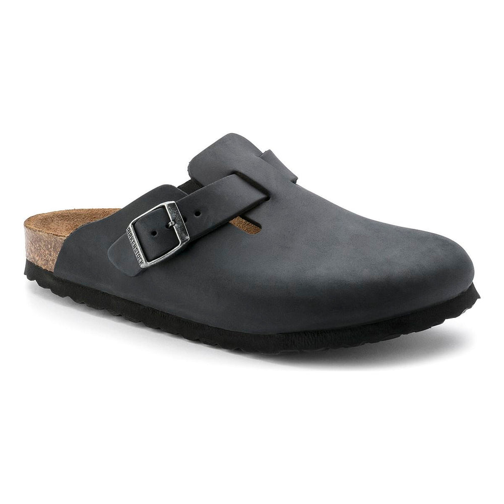 Birkenstock Boston Oiled Leather Clog – Black