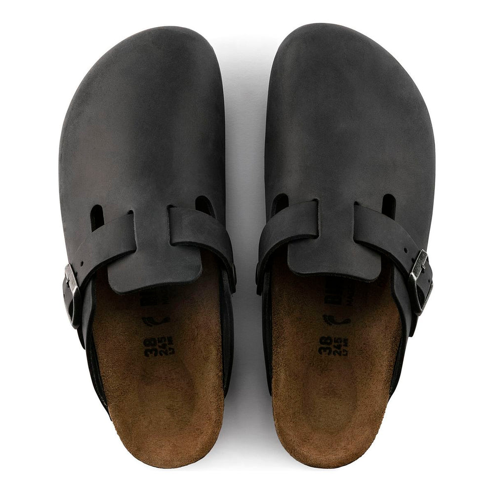 Birkenstock Boston Oiled Leather Clog – Black