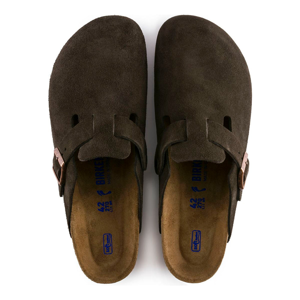 Birkenstock Boston Soft Footbed Suede Clog – Mocha