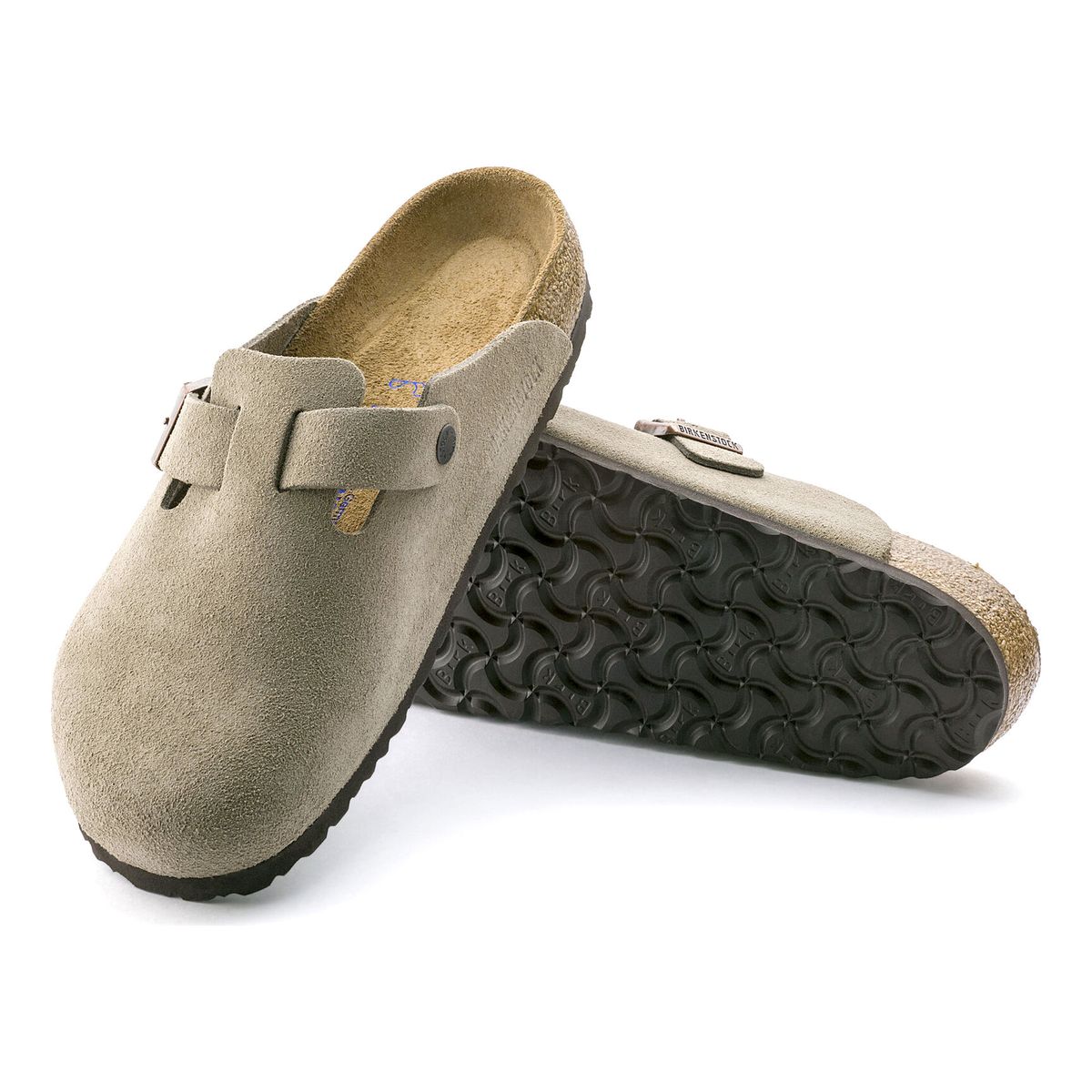 Birkenstock Boston Soft Footbed Suede Clog – Taupe