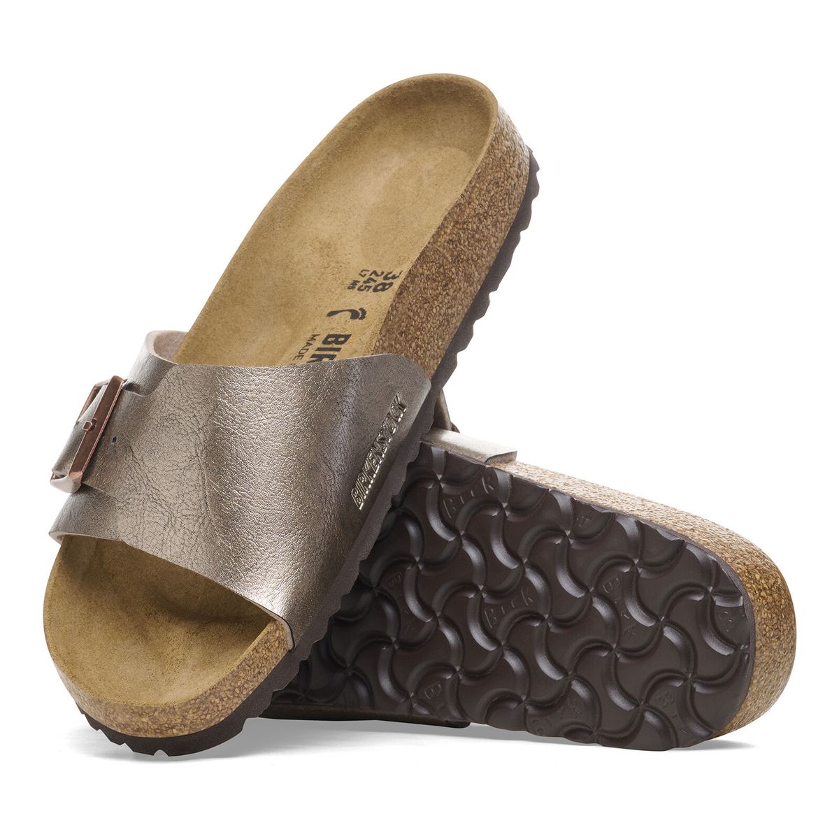 Birkenstock Catalina Birko-Flor Sandal - Taupe Metallic