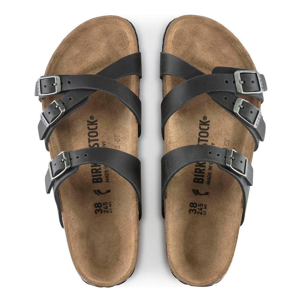 Birkenstock Franca Oiled Leather – Black