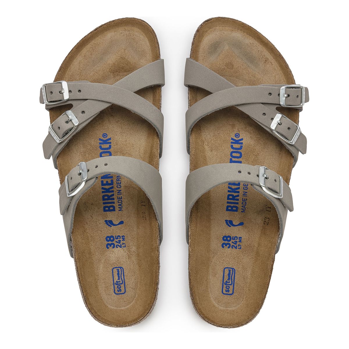 Birkenstock Franca Oiled Leather – Dove Gray