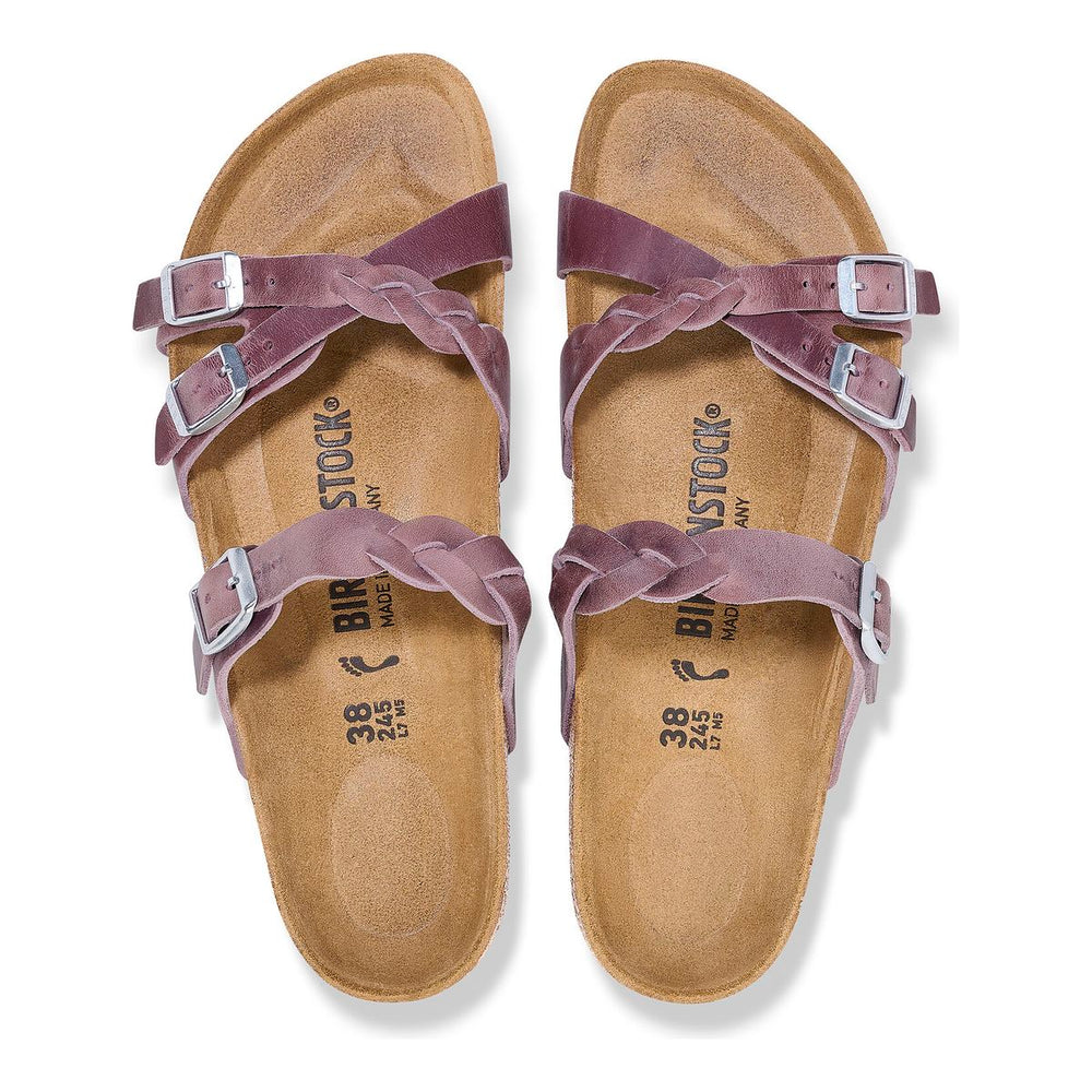Birkenstock Franca Braided Oiled Leather – Lavender
