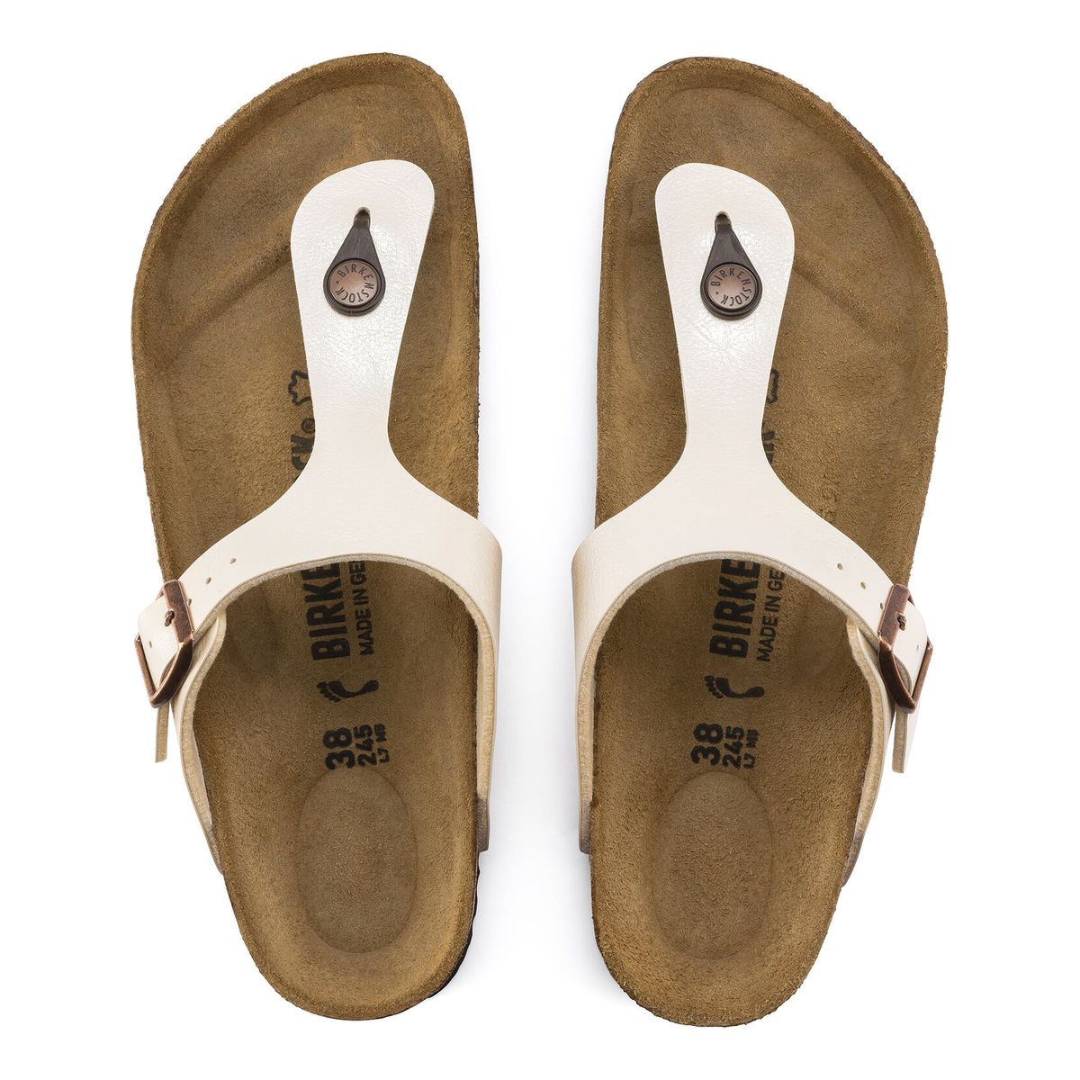 Birkenstock Gizeh Birko-Flor – Pearl White