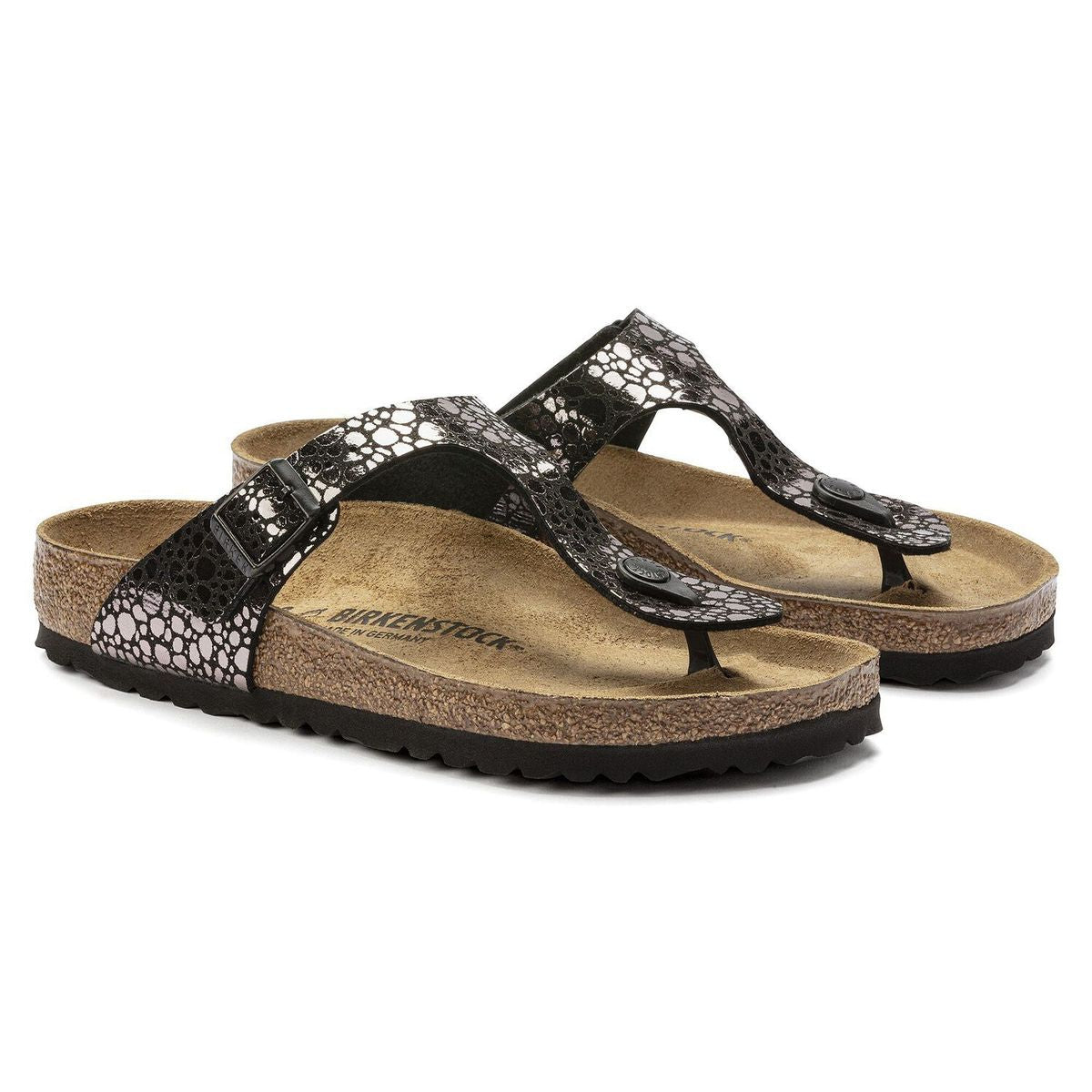 Birkenstock Gizeh Birko-Flor – Metallic Black