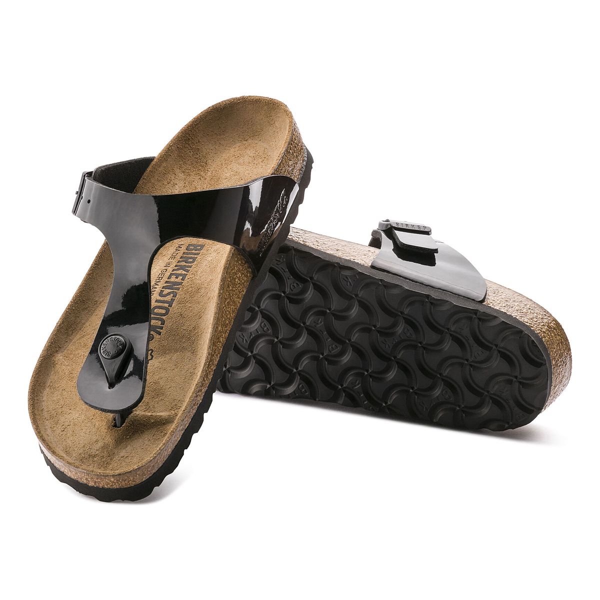 Birkenstock Gizeh Birko-Flor – Black Patent
