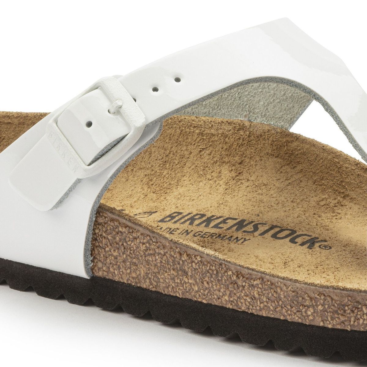 Birkenstock Gizeh Leather – White Patent