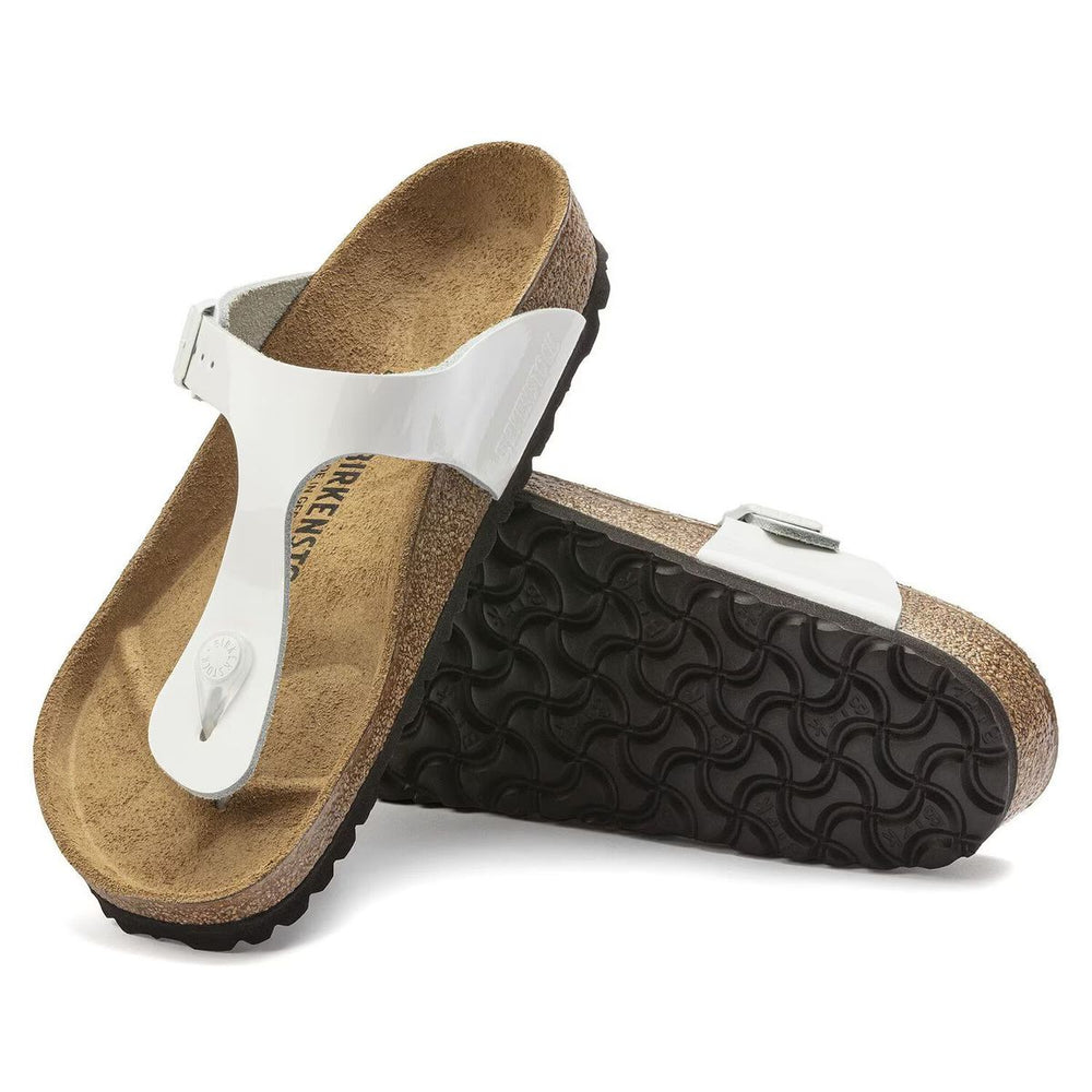 Birkenstock Gizeh Leather – White Patent