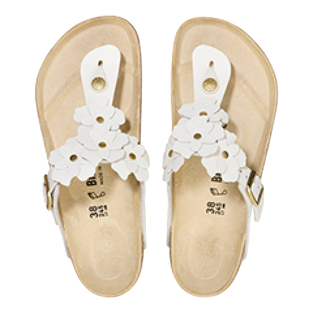 Birkenstock Gizeh Flower Leather – White