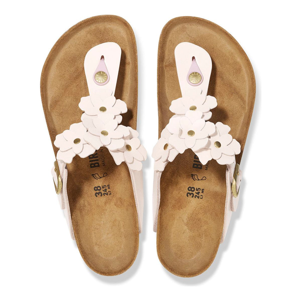 Birkenstock Gizeh Flower Leather – Light Rose