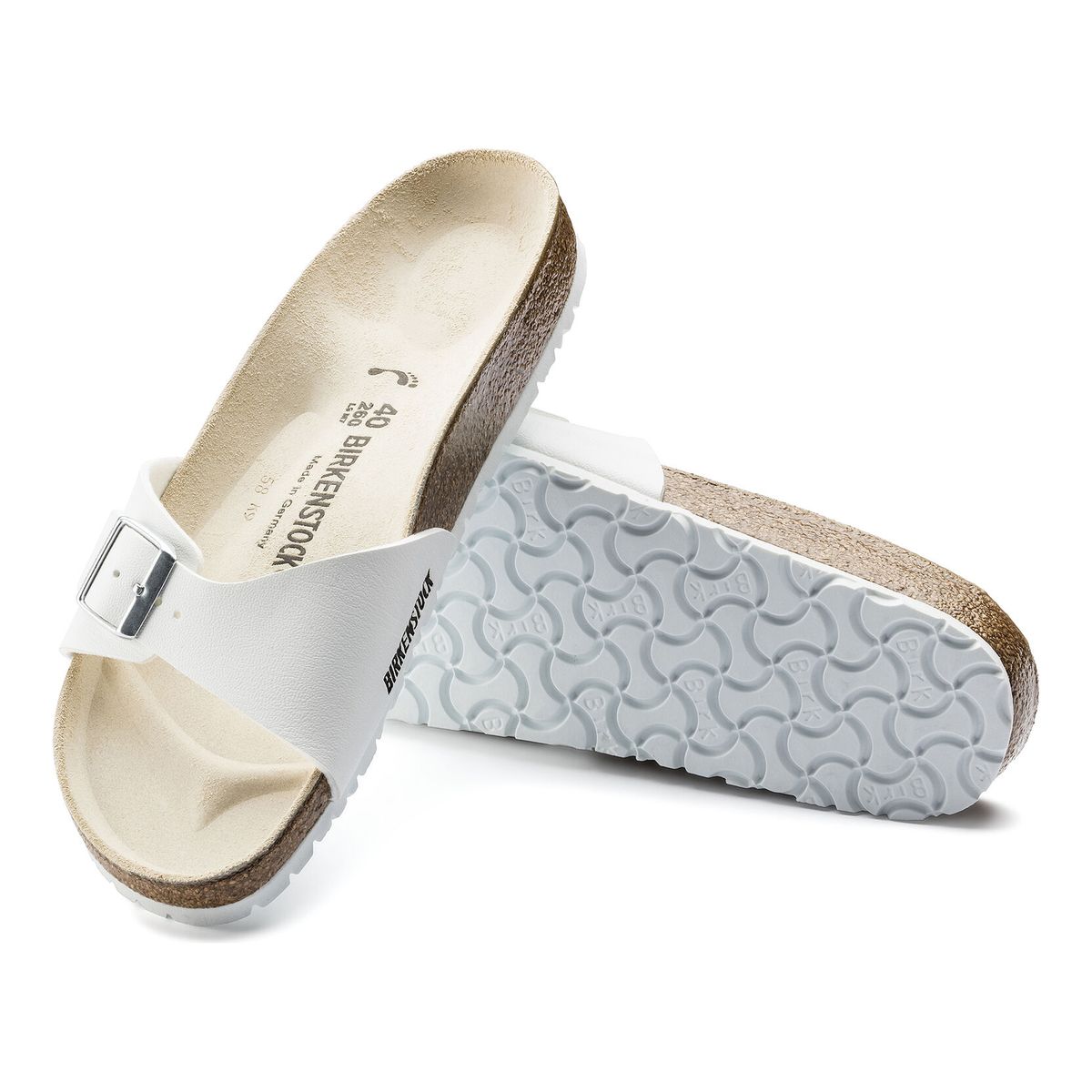 Birkenstock Madrid Birko-Flor – White