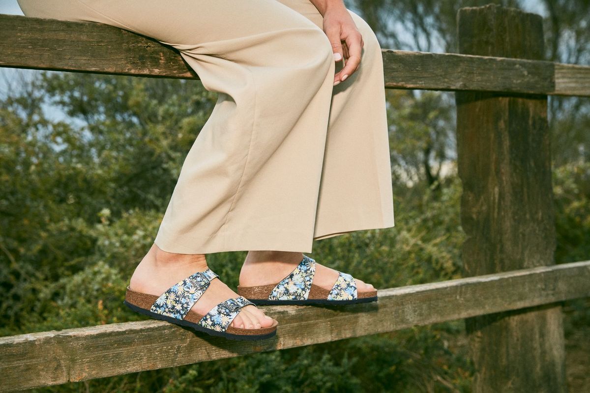 Birkenstock Sydney Vegan – Blue Floral