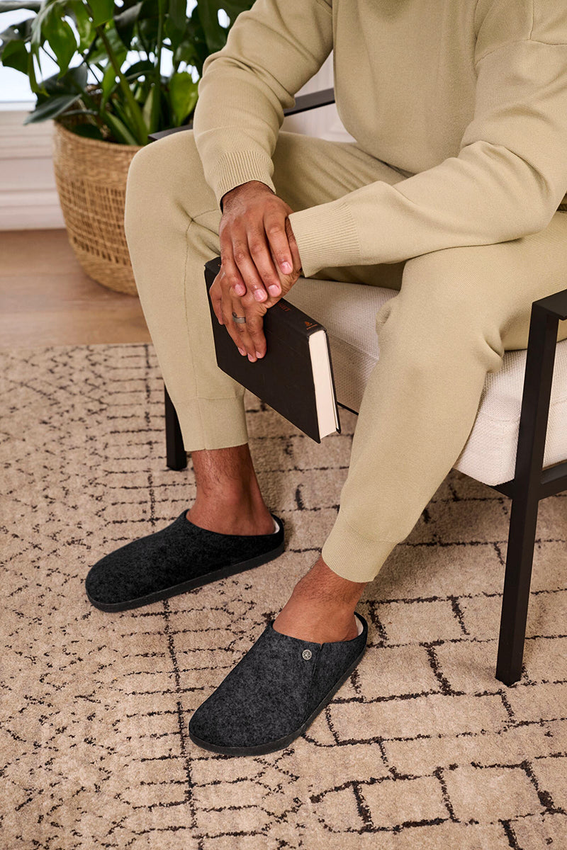 Birkenstock Men's Zermatt Shearling – Black