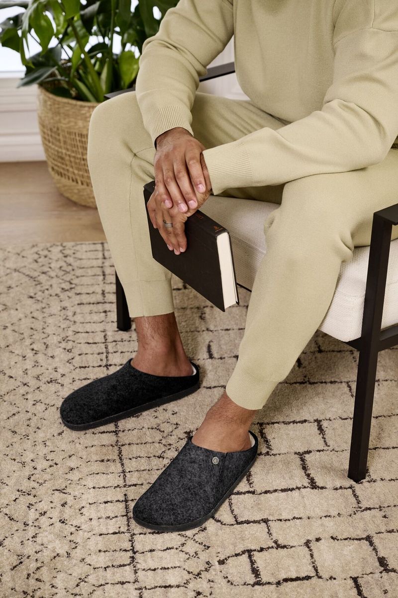 Birkenstock Men's Zermatt Shearling – Black