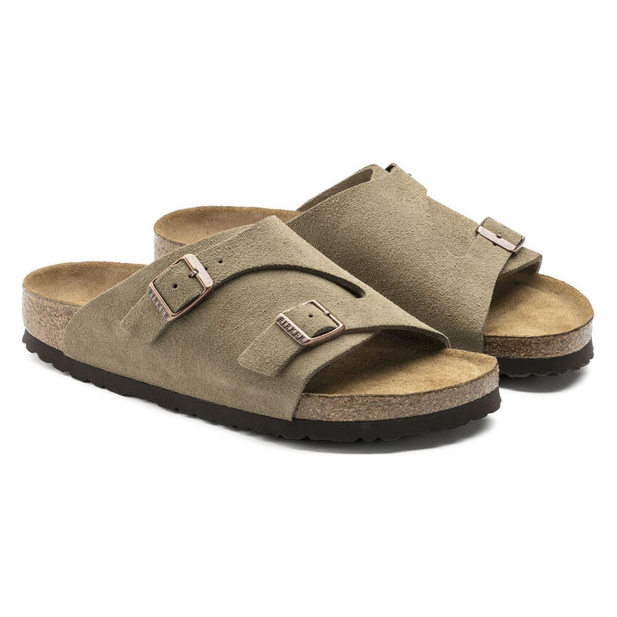 Birkenstock Zurich Suede Soft Footbed – Taupe