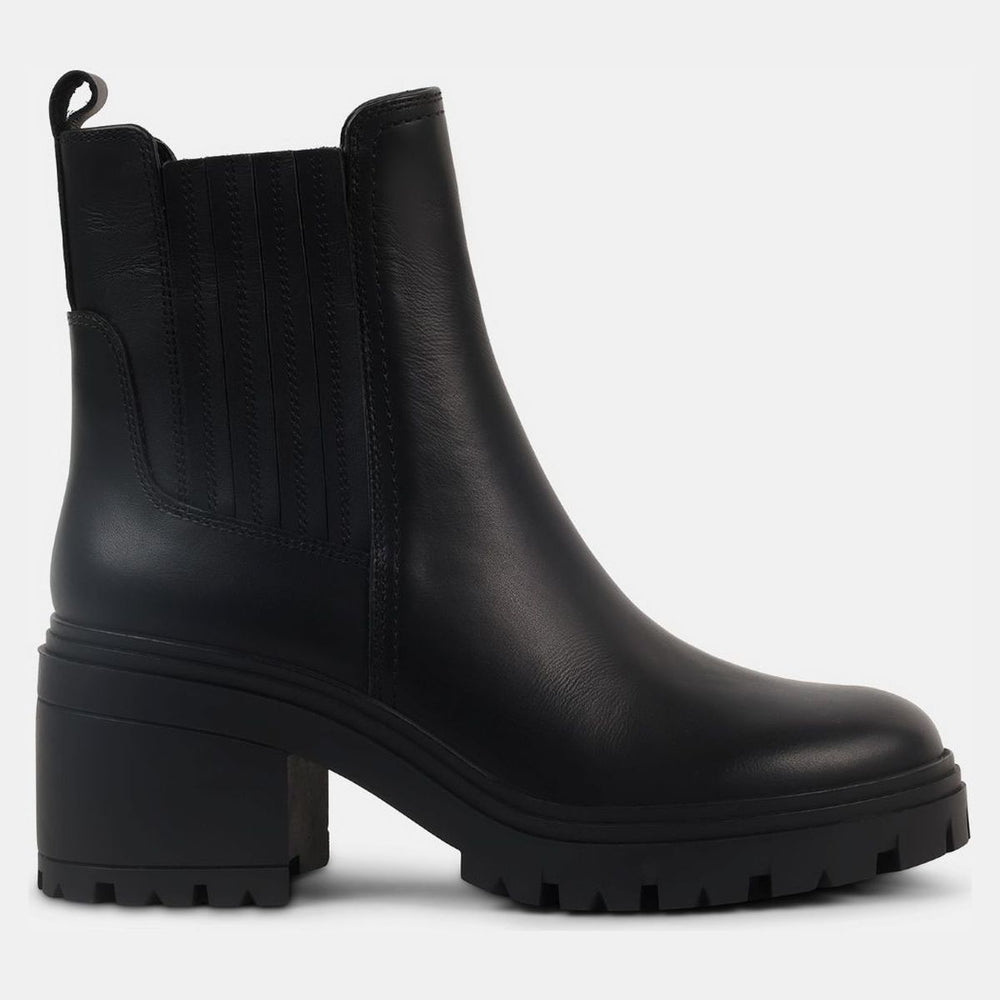 Blondo Floretta Women's Leather Zip Ankle Boots - Black