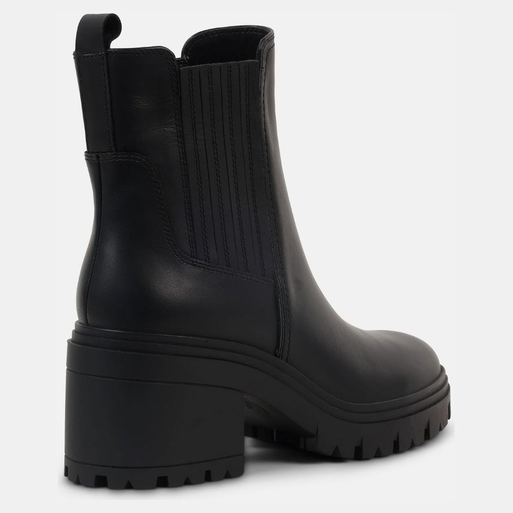 Blondo Floretta Women's Leather Zip Ankle Boots - Black