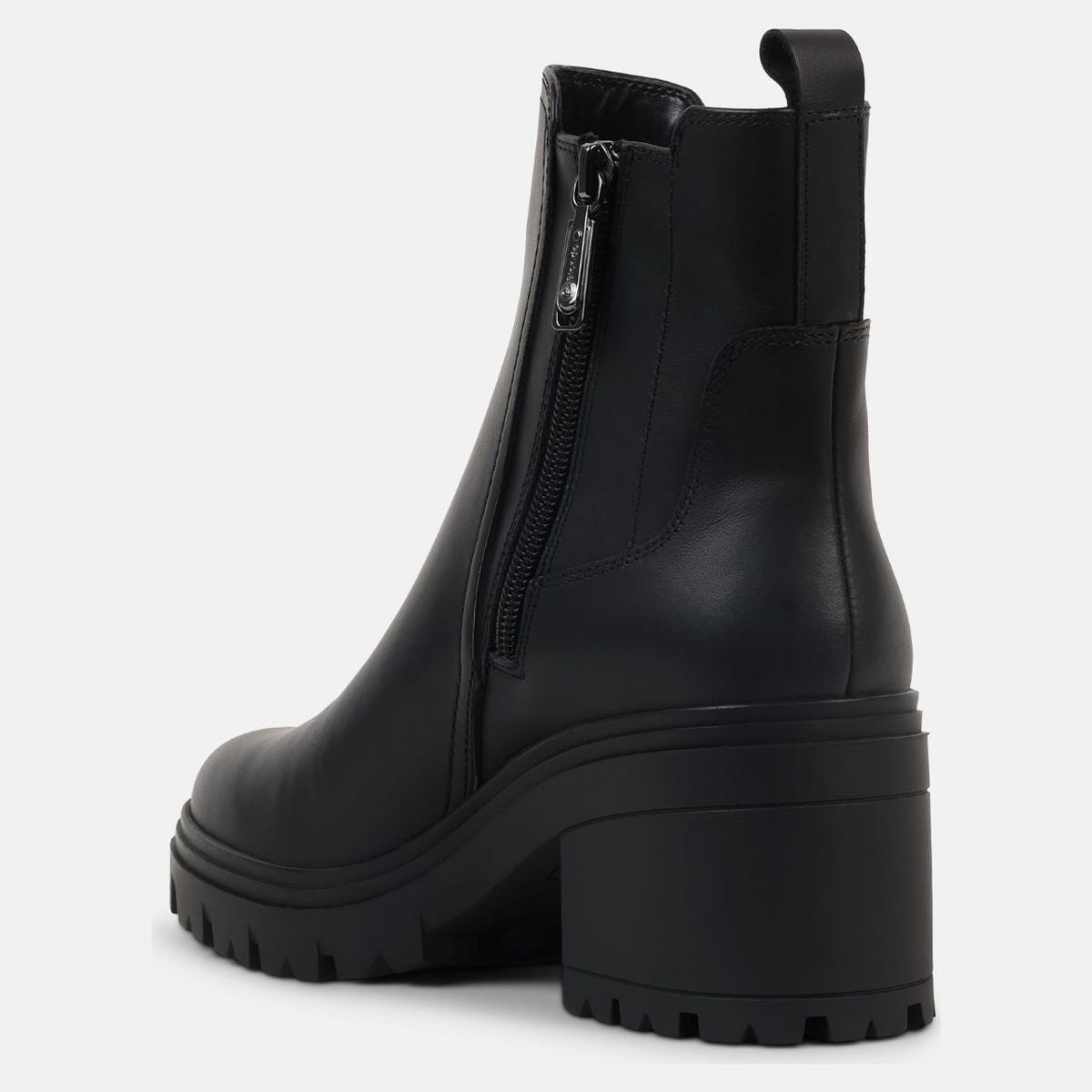 Blondo Floretta Women's Leather Zip Ankle Boots - Black