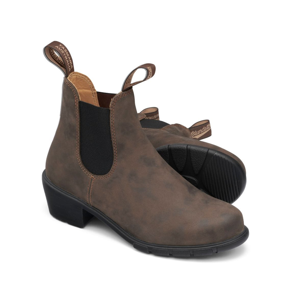 Blundstone 1677 Women's Heel Boot in Rustic Brown