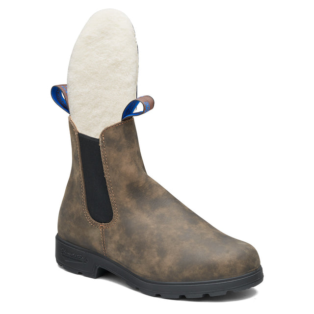 Blundstone 2223 Original Women’s Winter Thermal High Top Boot in Rustic Brown with waterproof leather, elastic side panels, pull tabs, and a cozy insulated interior. Style #2223