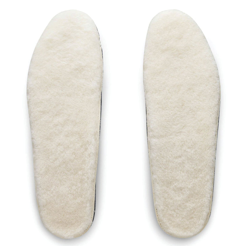 Blundstone Sheepskin Footbeds made of natural wool, designed to keep feet warm, dry, and comfortable inside boots during cold weather. Style #FBEDSHE