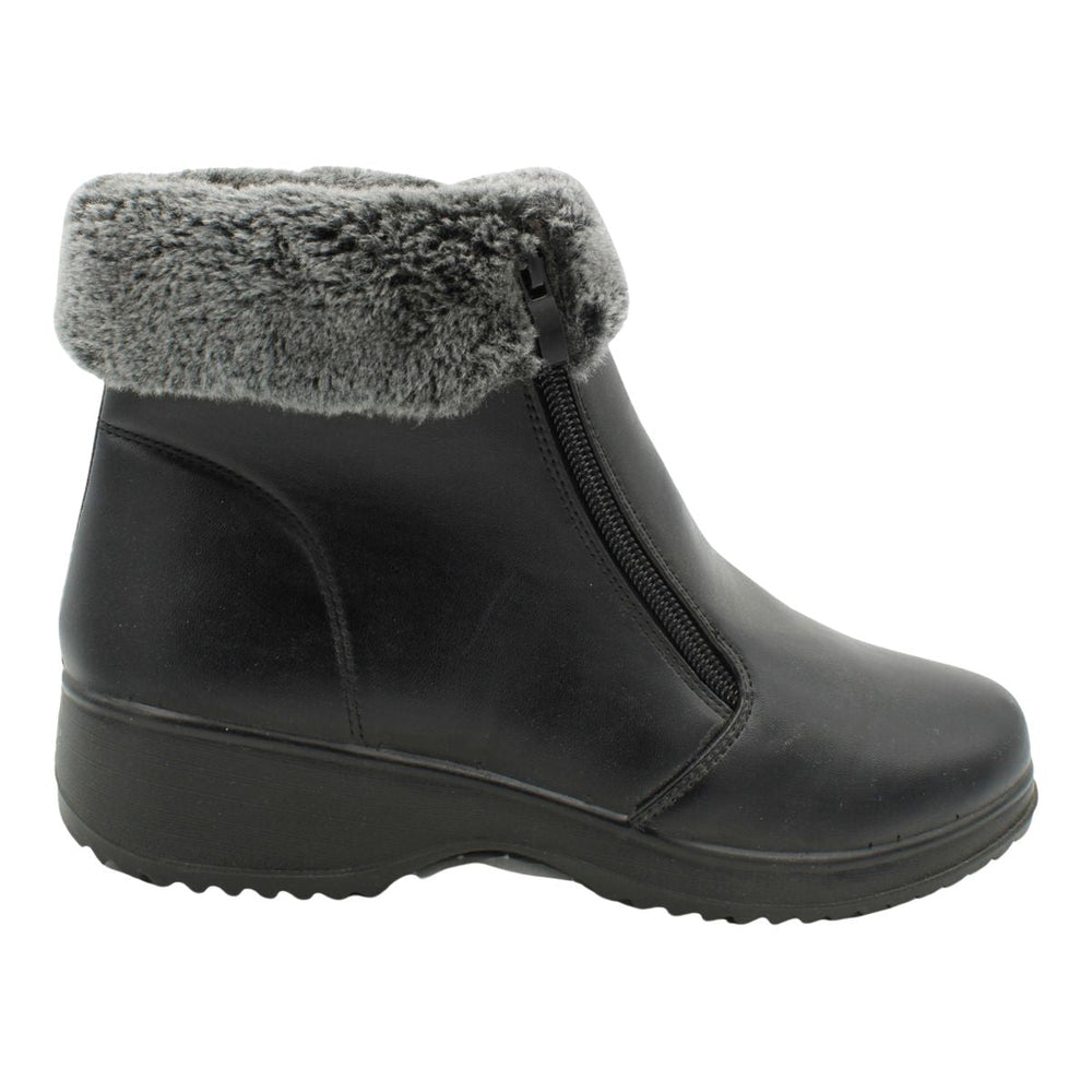 Women's Side Zip Wedge Winter Boot