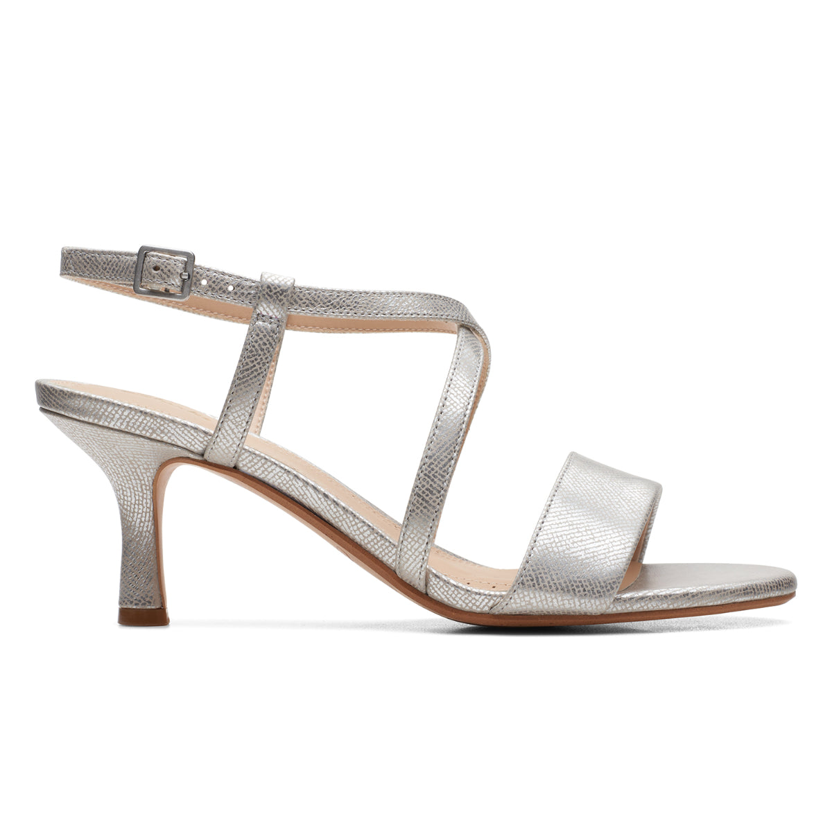 Clarks Women's Amali Slingback Heeled Sandal - Silver
