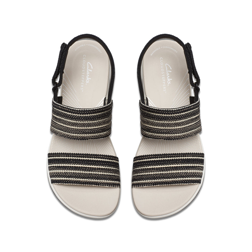 Clarks Arla Stroll Flat Women's Sandals in Black