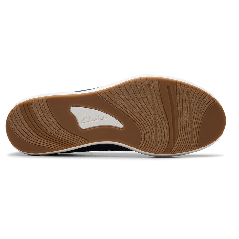 Clarks Women's Breezesky Air Slip On Shoes in Navy