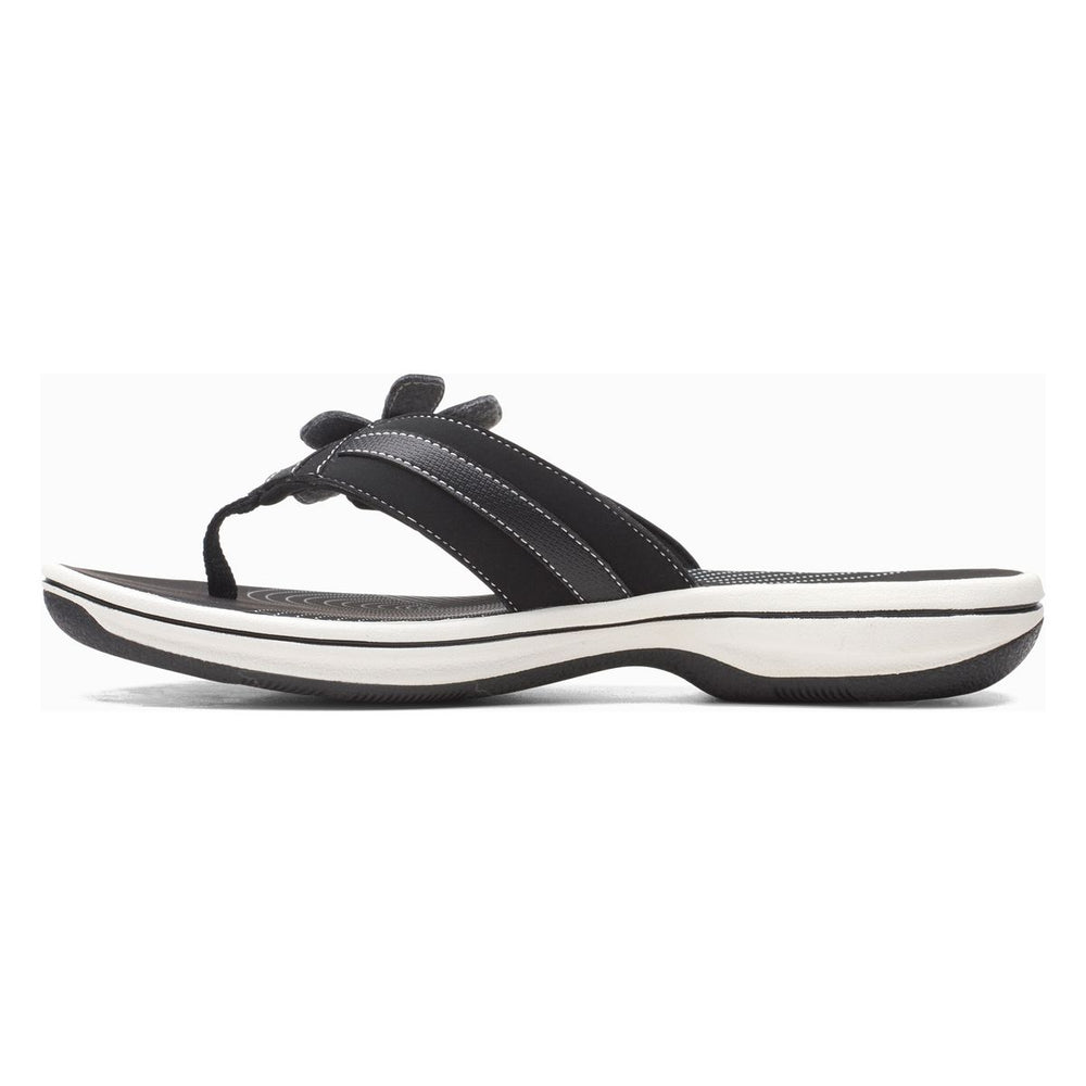 Clarks Brinkley Flora Women's Thong Sandals in Black