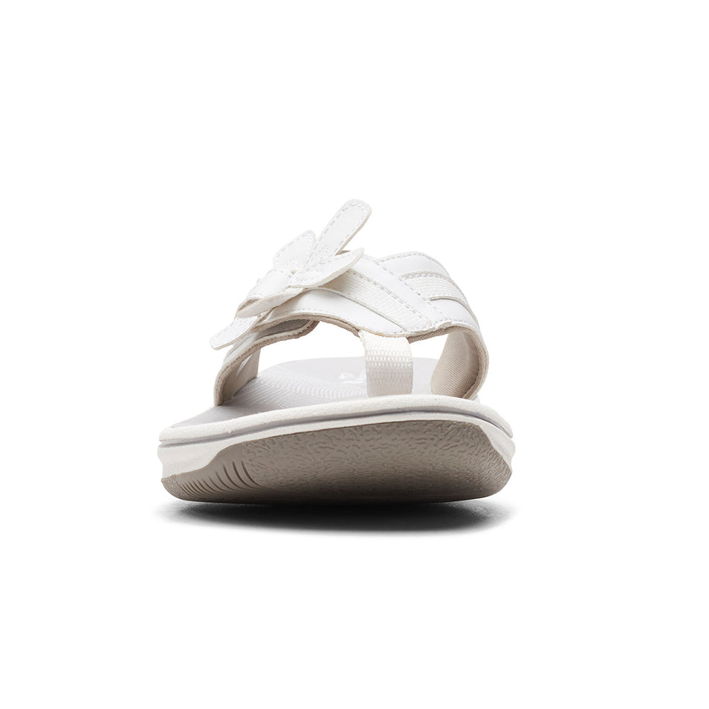 Clarks Brinkley Flora Women's Thong Sandals in White