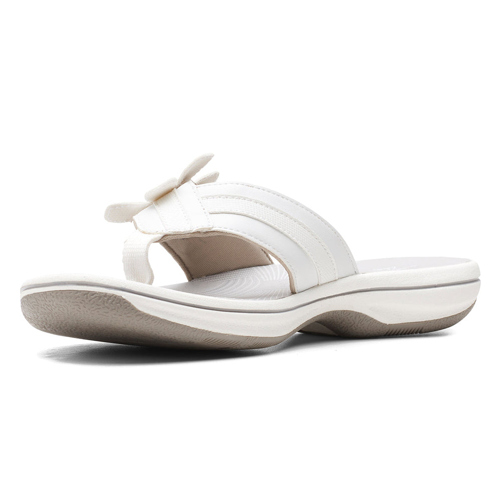 Clarks Brinkley Flora Women's Thong Sandals in White